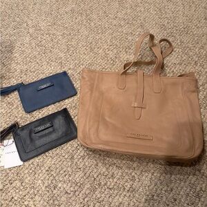 Tan Leather Tote Bag The Bridge Florence Italy